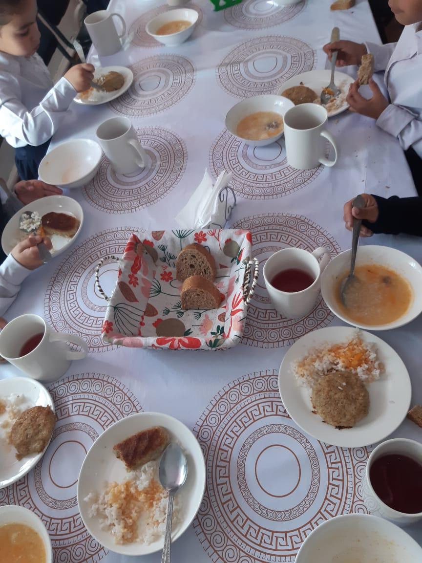 Ыстық тамақпен қамтылған