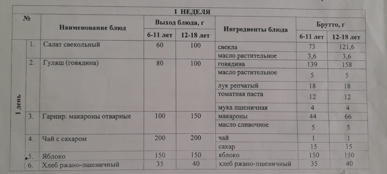 Тегін ыстық тамақпен қамтылған оқушылардың тамақтануы