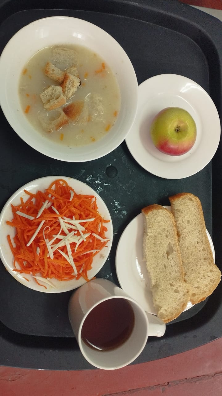 Тегін ыстық тамақпен қамтылған оқушылардың тамақтануы